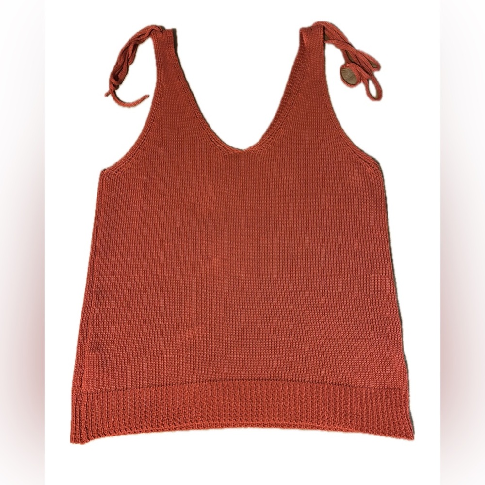 Rust Knit Tank Top